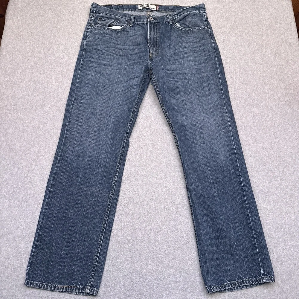 Levi's 559 Jeans Men's 38x33* Relaxed Straight‎ Medium Wash Denim 100% Cotton